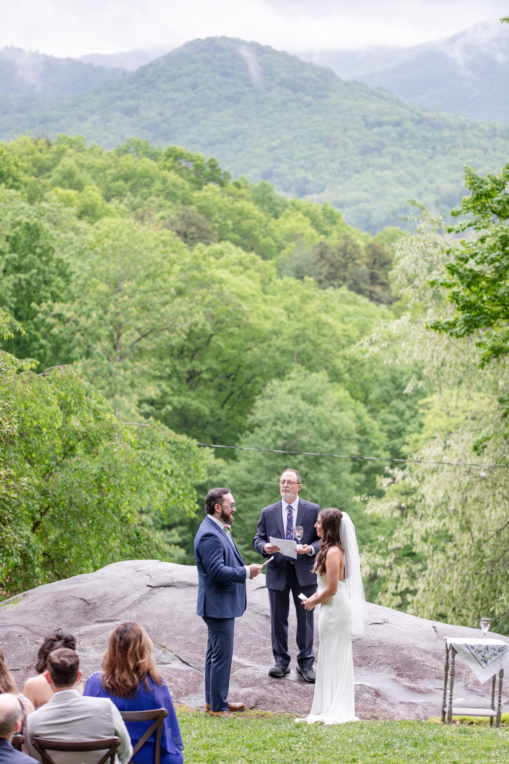 exchanging of vows between the bride and groom